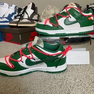 Pine Green Nike Dunks OFF WHITE